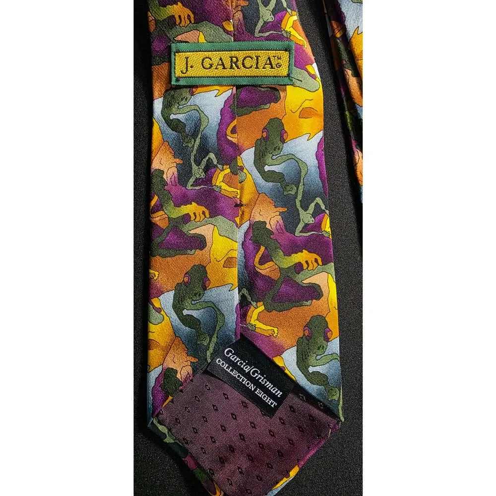 Jerry‎ Garcia Mens Tie Grisman Collection Eight Colorful Abstract Design
